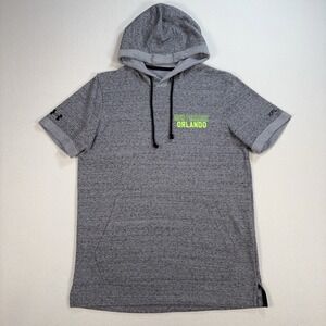 Under Armour Project Rock Hoodie Mens S Gray Iron Paradise Orlando Guardians XFL